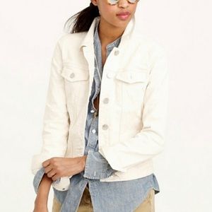 J.Crew•XS•LIKE NEW•Ecru Denim Jacket~(Ivory)•Originally $148•The Perfect Layer🌼